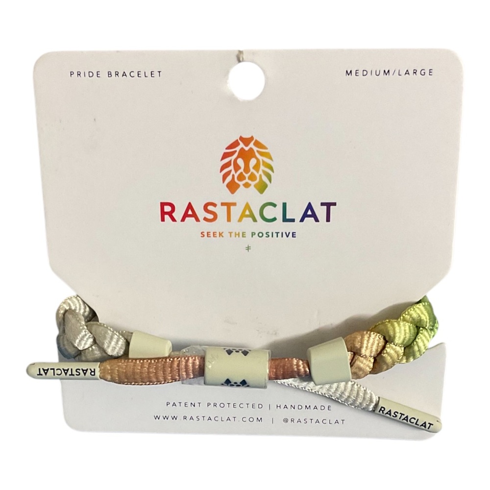 Rastaclat "Pride" (Rainbow) Braided Laces Unisex Bracelet